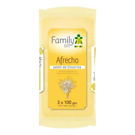 Family Set Jabón Barra Afrecho 100 Grs 3unidades