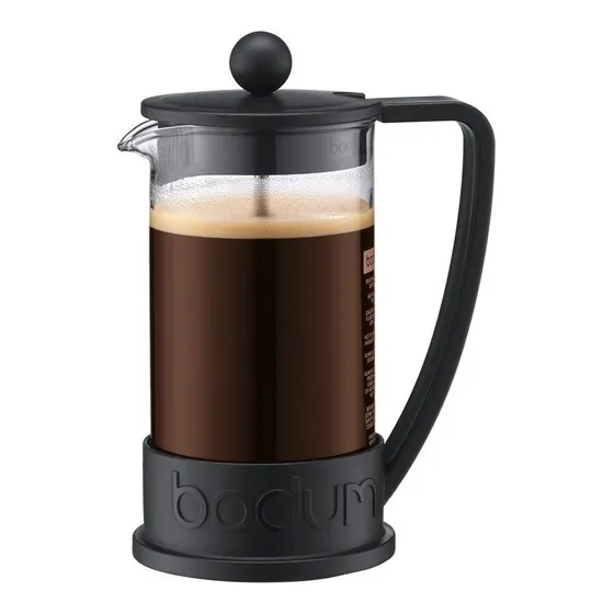 Cafetera Bodum Brazil 10948 3 pocillos negra 0,35 L. prensa francesa