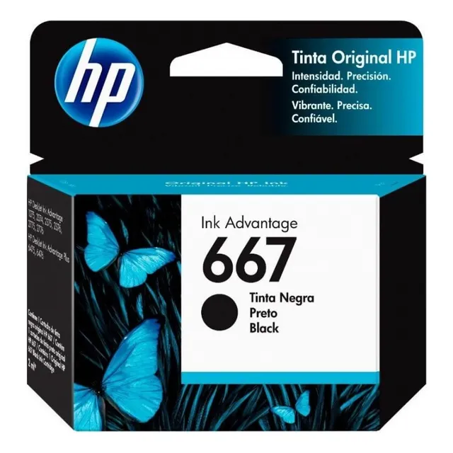 Cartucho Original Hp 667 Negro