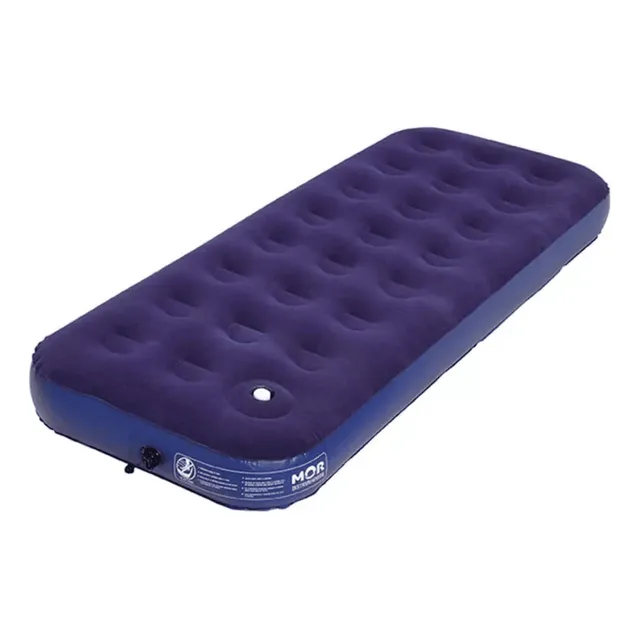 Colchão Inflavel Solteiro Multiuso Mor C/ Inflador Embutido + Kit Reparo