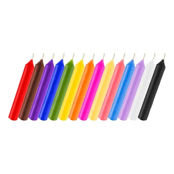 Vela Corta Lisa X 50 Iluminarte !!! Colores A Eleccion ..