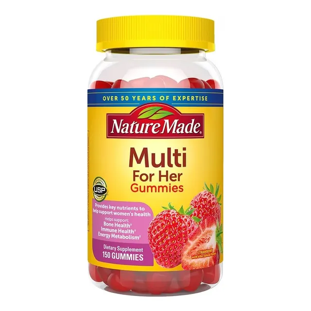Nature Made Multivitamínico Para Ellas 150 Gomitas Sabor Fresa