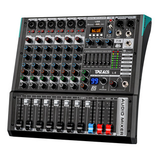 Mesa De Som Tklbls L-8 8 Canais Bluetooth Efeitos 110-240v Mesa De Som Tklbls L-8 8 Canais Bluetooth Efeitos 110-240v