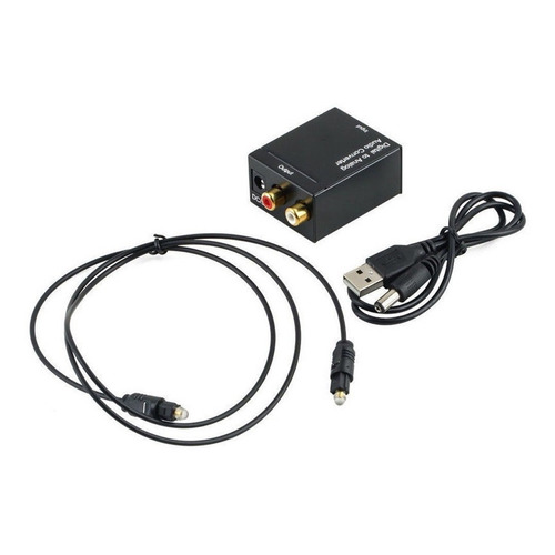 Convertidor Optico Audio Adaptador Digital A Rca + Cable