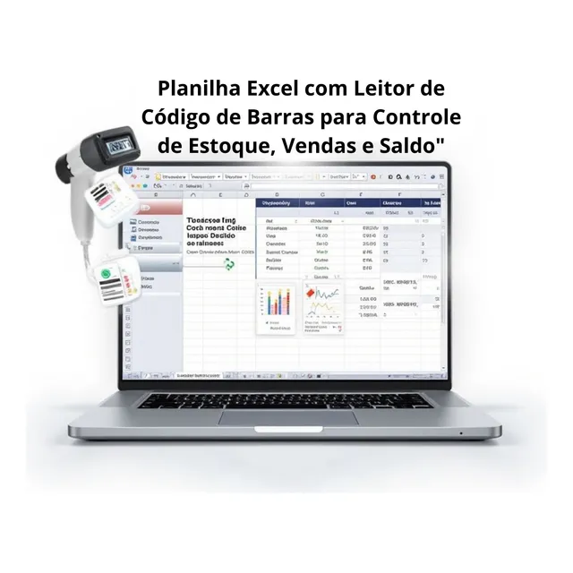 Planilha Controle De Estoque C/ Leitor De Código De Barras