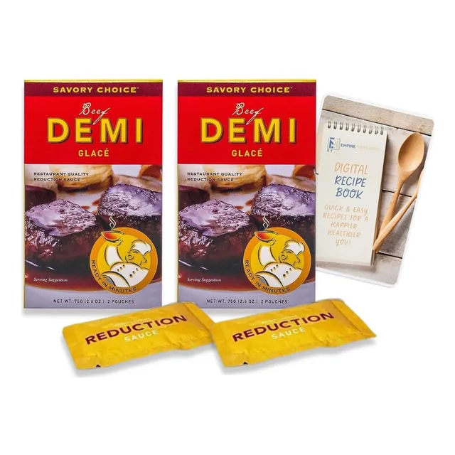 Paquete De 2 Salsas Reductoras Demi Glace De Carne De Res