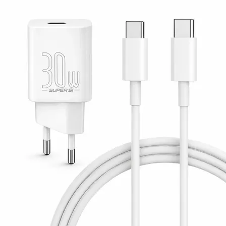 Carregador Turbo 30w Super Rápido Tipo C Para Apple iPhone 15 16 17 Pro Max Samsung Galaxy S24 S23 S22 S21 S20 Fe Ultra Motorola Moto G Xiaomi Redmi Com Cabo Blindado Certificado Anatel Branco