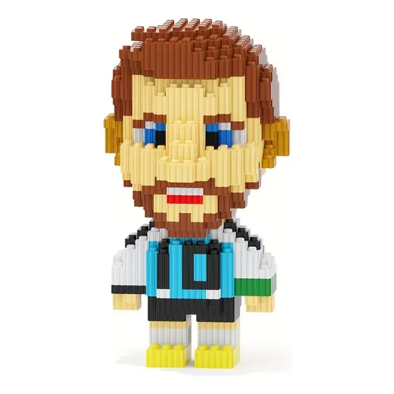Mini Bloques Messi Argentina Futbol Figura Piezas 3d Juego