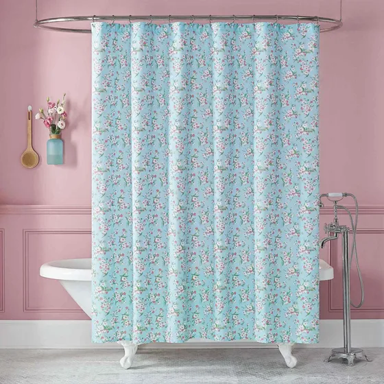 Lady Pepperell® Cortina Ducha Floral 72 X 72  Ancho Largo