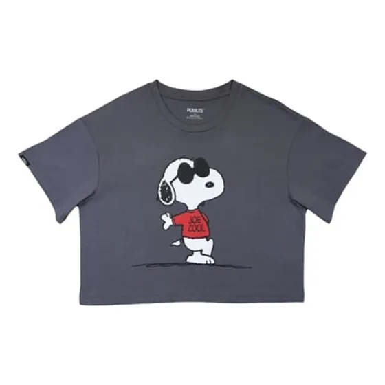 Polera Snoopy Crop Top Tallas M, L Y Xl