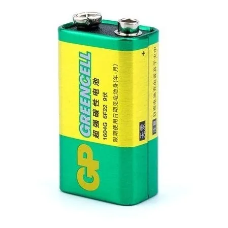 Pila 9v Gp Carbon Cuadrada Greencell 100% Nuevo Sellado X 6