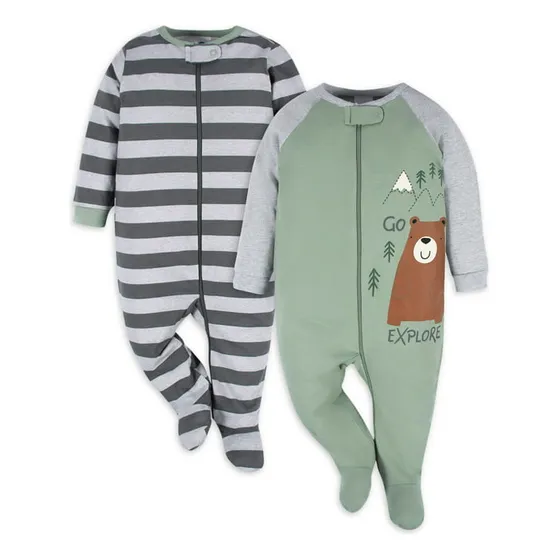 Dos Pijamas Gerber Bebé Varón Recién Nacido 