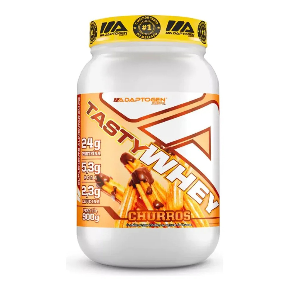 Tasty Whey Pote 900g Sabor Churros Adaptogen Churros