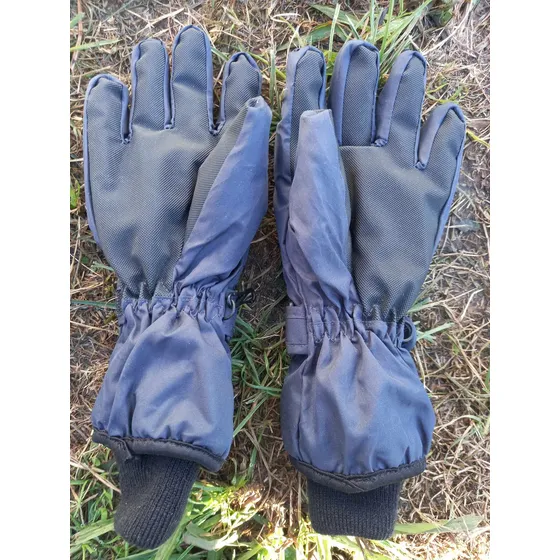 Guantes Niño Impermeable Talle 12 Con Polar Para Lluvia Niev Negro Classico