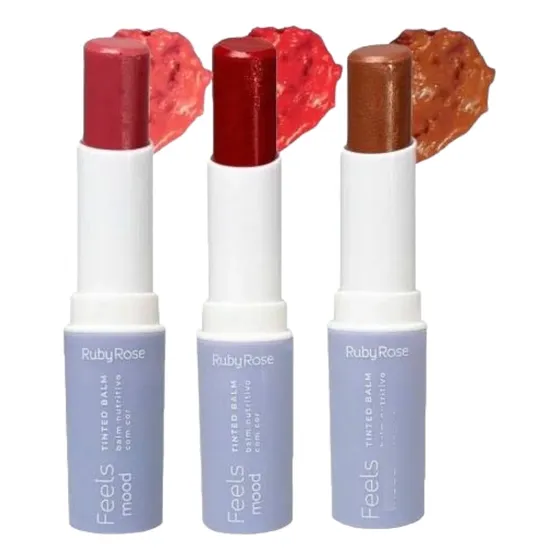 Tinted Balm Feeks Mood Ruby Rose Kit C/3 Unid 