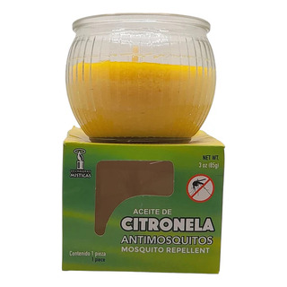 Veladora Antimosquito Con Aceite De Citronela 85 G Veladora Antimosquito Con Aceite De Citronela 85 G