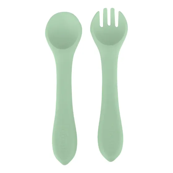 Set Cuchara Y Tenedor Verde Infanti
