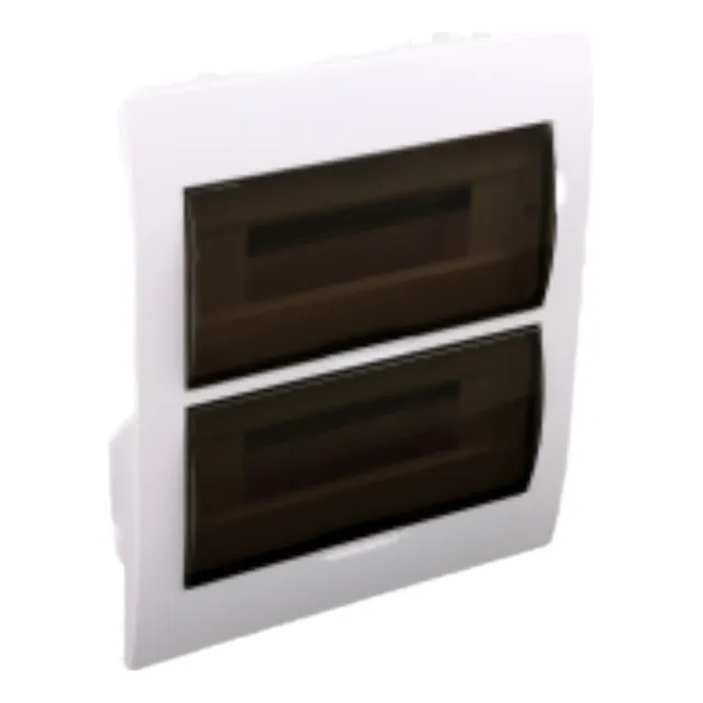 Tablero Pvc De 24 Polos P/ Empotrar 2 Pisos C/ Tapa R-ma