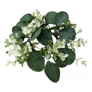 Guirnalda De Eucalipto Artificial, 6 Velas, Guirnalda Verde, Guirnalda De Eucalipto Artificial, 6 Velas, Guirnalda Verde,