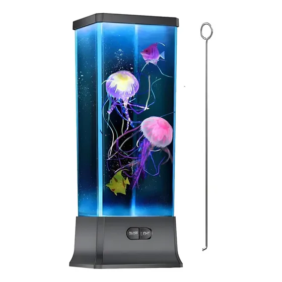Lámpara De Mesa Eléctrica De Medusa Con Cambio De Color De C