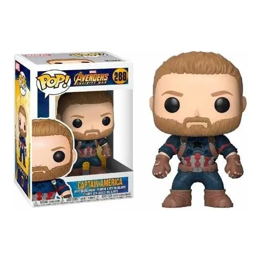 Figura de acción Capitán América Infinity War 26466 de Funko Pop!