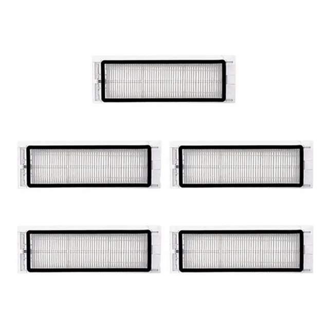  Kit 5 Filtros Hepa Para Robô Roborock S5 S6 S7 Pure Max 
