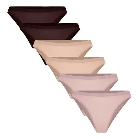 Kit 6 Calcinha Feminina Biquini Em Poliamida Leve Trifil