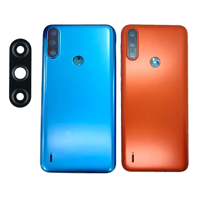 Tampa Traseira Para  Motorola Moto E7 Power Xt2097 Com Lente