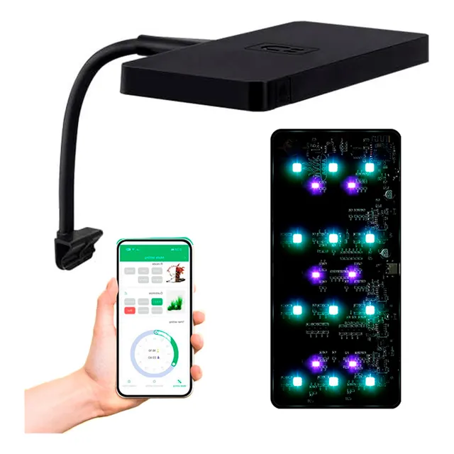 Lámpara Para Acuarios Nano Week Aqua Mini 9 Pro Rgb+uv