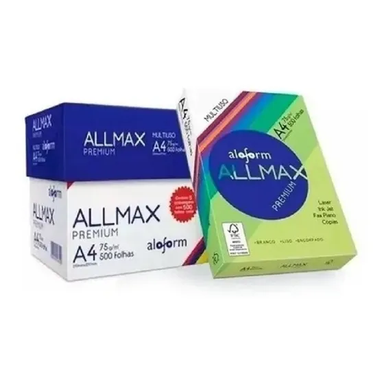 Papel A4 Sulfite Caixa C/ 2500 Folhas Sulfite Premium