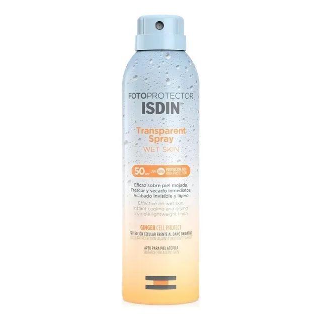 Protector Solar Isdin Wet Skin Transparent Spray Spf50 200ml