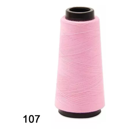 Linha Para Costura Reta Kron 120-1500mts Máquina De Costura Cor 107- Rosa Kiss