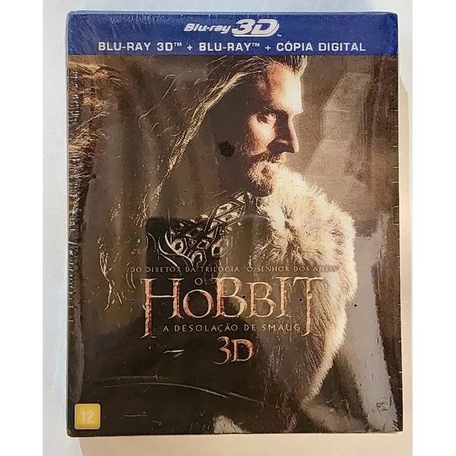 Blu-ray O Hobbit A Desolação De Smaug 3d 2d Lacrado 4 Discos