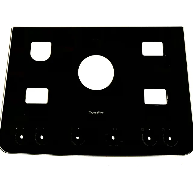 Mesa De Vidro Fogão Agata Glass 5 Bocas Esmaltec Original