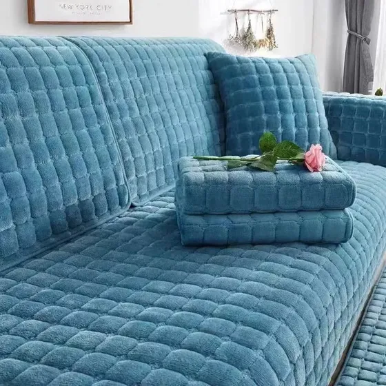 H Capa De Sofa 2 E 3 Lugares 90x90cm Elástica Antiderrapante