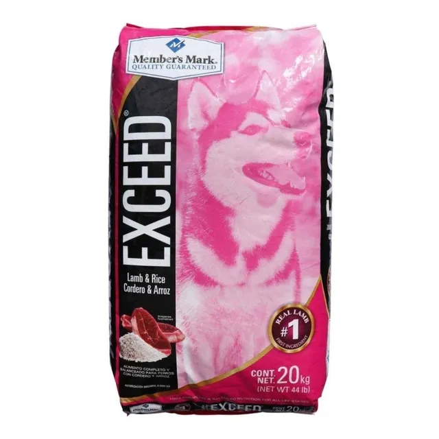 Alimento Para Perro Members Mark Exceed Cordero Y Arroz 20kg