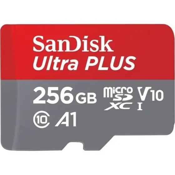 Memoria Sandisk Ultra Plus Micro Dxc-uhs Con Adaptador 256gb | Cuotas sin interés
