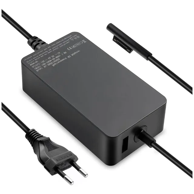 Cargador De 65w Para Microsoft Surface Pro 10, 9, 8, 7+, 7
