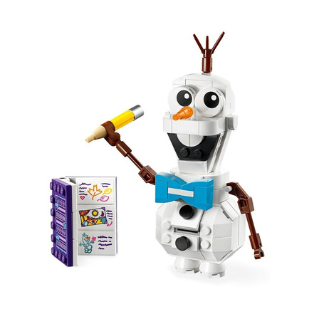 Blocos de montar  Lego Frozen 2 Olaf 122 peças  em  caixa