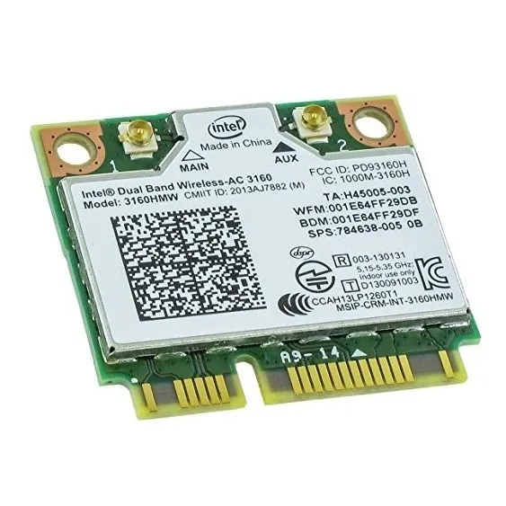 La Tarjeta Pcie Intel 3160.hmwg.r Inalámbrico Dual Ac + Mini