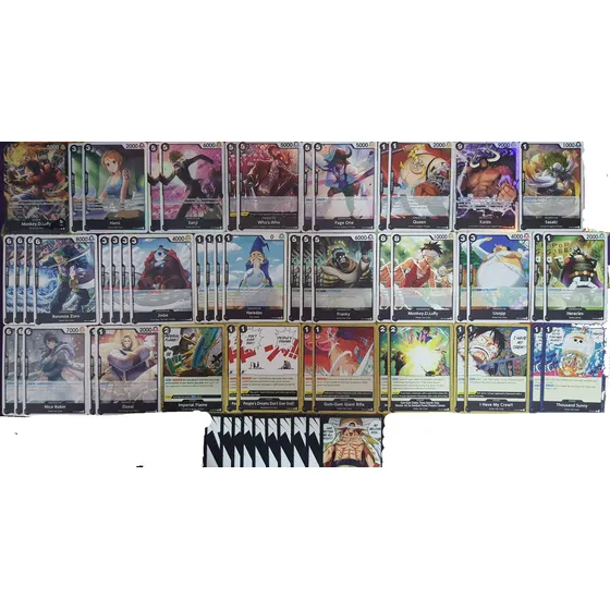 One Piece - Deck Black Monkey D Luffy - Completo + Envio