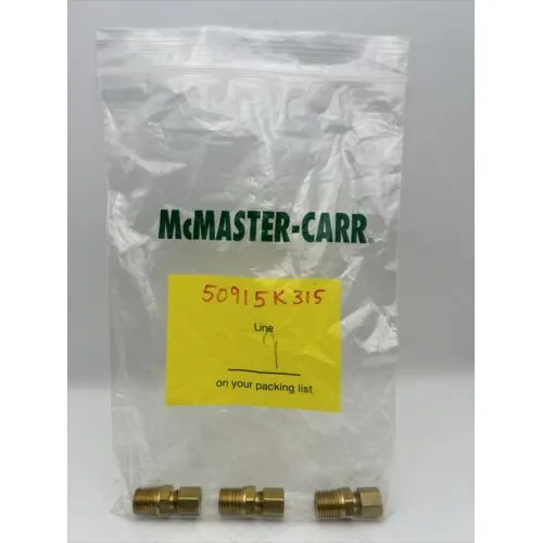 Mcmaster-carr Compression Tube Adapter, 1/4  Tube Od X 1 Ddd