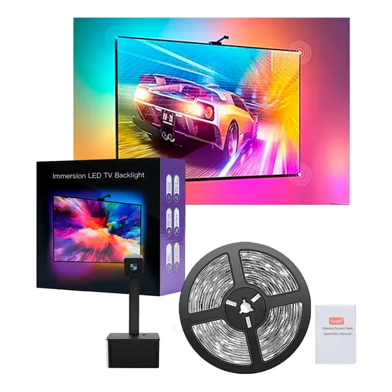 Cinta Led Rgb Inmersión Inteligente Sincronizacion Tv Tuya Luz Rbg