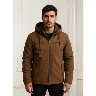 Jaqueta De Sarja Masculina Plus Size Capuz RemovĂvel Forrada Jaqueta De Sarja Masculina Plus Size Capuz RemovĂvel Forrada