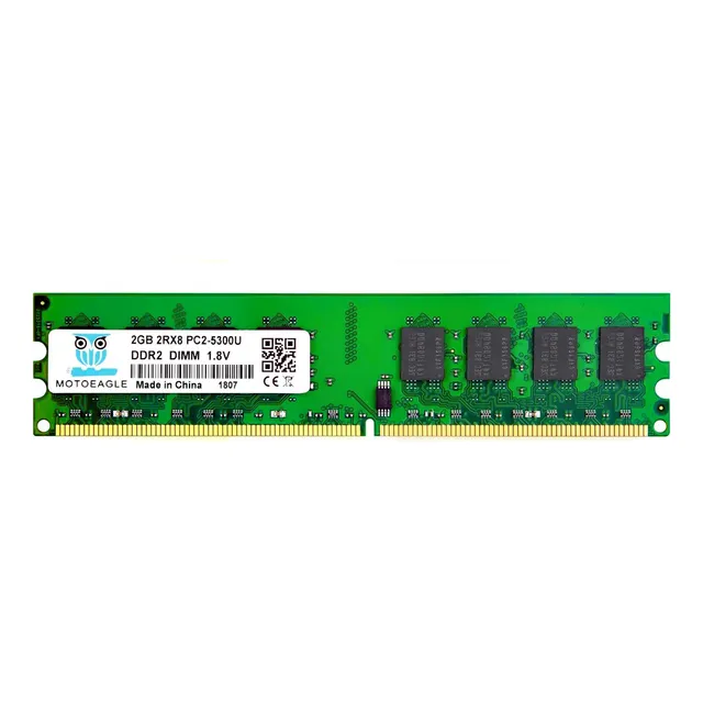 Memoria Ram 2gb Ddr2-667 Mhz Udimm Pc2-5300u Desktop 1.8v