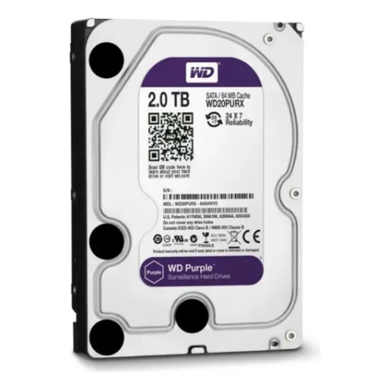 Disco Duro Interno Wd 2tb Púrpura