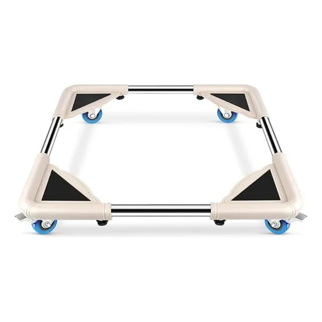 Base Móvil Acero Inoxidable 4 Ruedas Lavadora, Nevera 300lbs