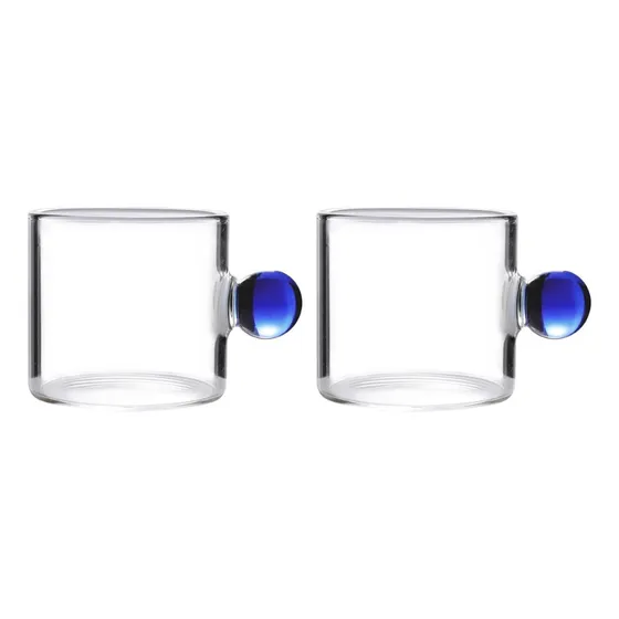 Caneca De Café Kit Com 2 Xícaras Jogo Com 2 Canecas De Vidro