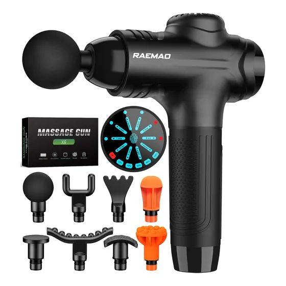 Pistola Masaje O Percusion Muscular Pantalla Lcd Profesional