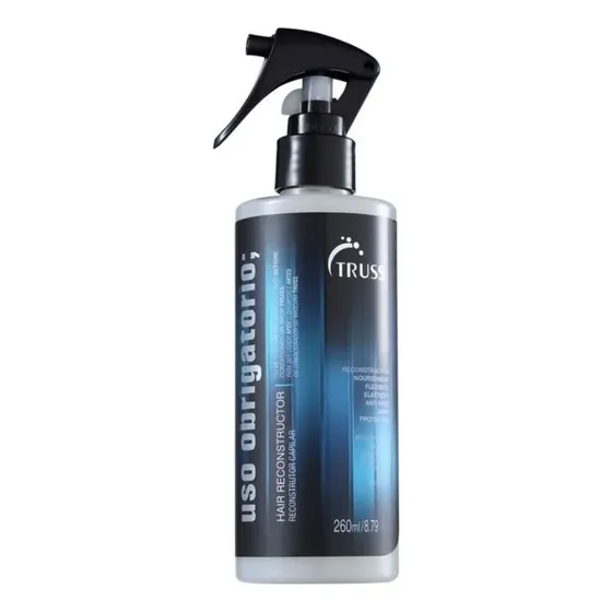 TRUSS Uso Obrigatório 260ml – Reconstrutor Capilar Multifuncional | com Proteção Térmica, Brilho e Força Instantânea